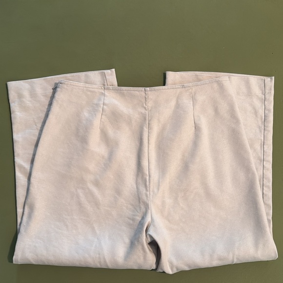 Ann Taylor Factory Linen Blend Crop Sailor Pants,size 8P,natural color,side zip - Picture 6 of 12